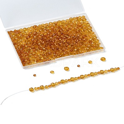Electroplate Glass Beads Strands EGLA-YW0003-18E-1