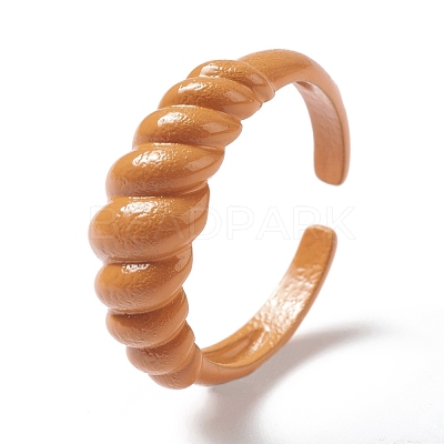 Spray Painted Brass Cuff Rings RJEW-H545-I-1