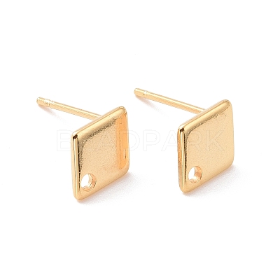 201 Stainless Steel Stud Earring Findings X-STAS-K241-01G-1