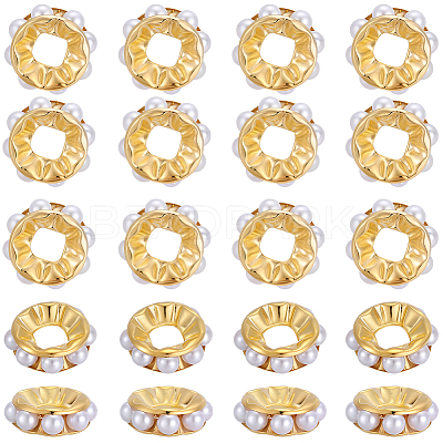100pcs Alloy Spacer Beads FIND-SC0021-51G-1