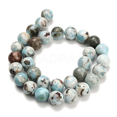 Natural Larimar Beads Strands G-L642-B19-12mm-1