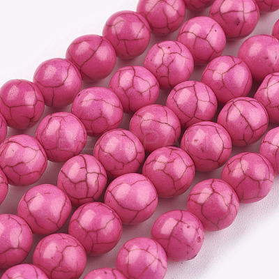 Synthetic Turquoise Beads Strands X-TURQ-G106-8mm-02K-1