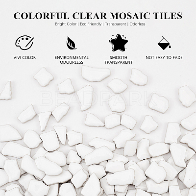 Porcelain Mosaic Tiles AJEW-PH0001-05-WH-1