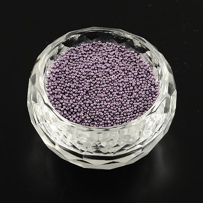 Color Plated DIY 3D Nail Art Decoration Mini Glass Beads MRMJ-R038-E07-1