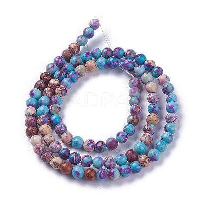 Natural Imperial Jasper Beads Strands G-I122-4mm-15-1