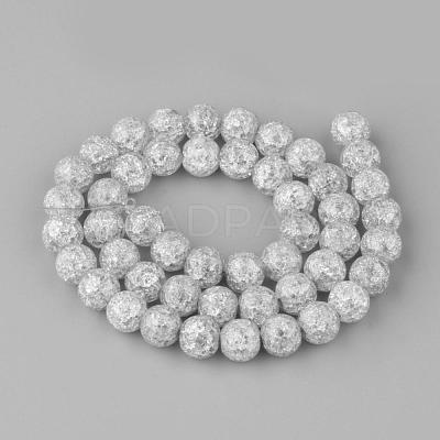 Synthetic Crackle Quartz Beads Strands GLAA-S134-6mm-09-1