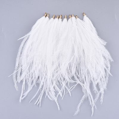 Ostrich Feather Tassel Big Pendant Decorations FIND-S302-08A-1