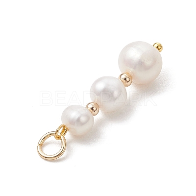 Natural Cultured Freshwater Pearl Pendants PALLOY-JF05145-1