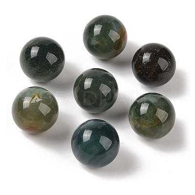 Natural Indian Agate No Hole Sphere Beads G-K353-04C-09-1