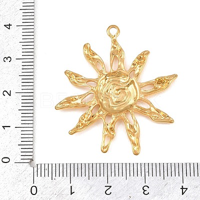 Textured 304 Stainless Steel Pendants X-STAS-H249-14G-1