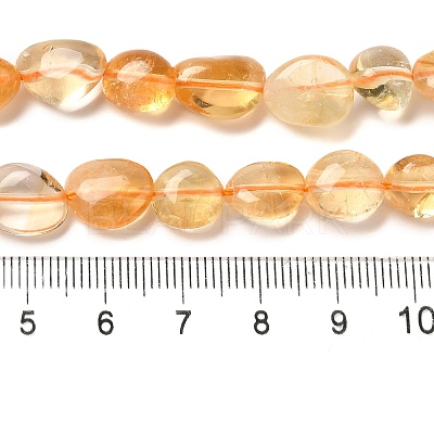 Heated Natural Citrine Beads Strands G-L608-A09-02-1