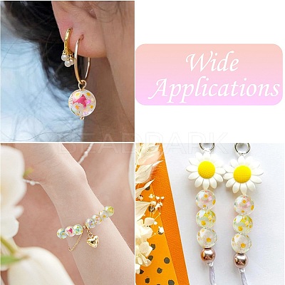 Plating Transparent Acrylic Beads TACR-CJC0001-12-1