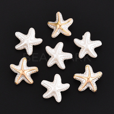 ABS Plastic Imitation Pearl Beads OACR-T028-96-1