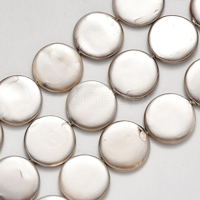 Shell Pearl Beads Strands SSHEL-R044-07D-1