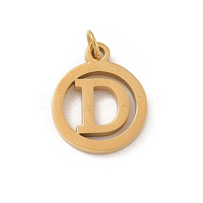 304 Stainless Steel Charms
with Jump Ring STAS-R001-02G-D-1