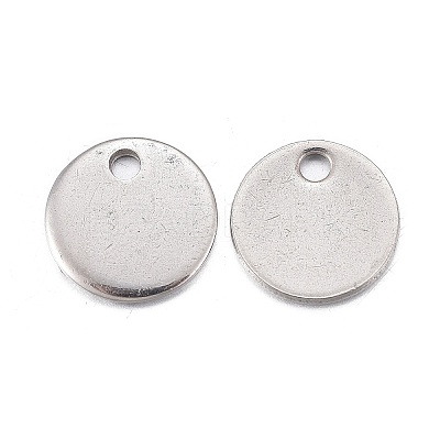 Non-Tarnish 201 Stainless Steel Charms STAS-F255-043P-8mm-1