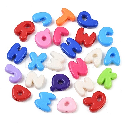 Opaque Acrylic European Beads AC-CBAE09B-04-1