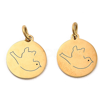 304 Stainless Steel Charms STAS-D050-07G-05-1
