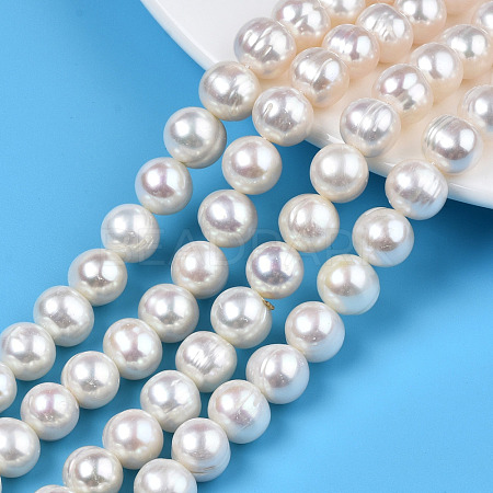 Natural Cultured Freshwater Pearl Beads Strands PEAR-N013-10A-1