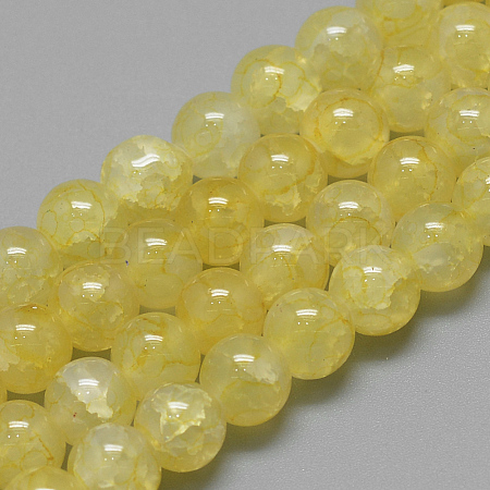 Glass Beads Strands X-DGLA-S115-10mm-YS36-1