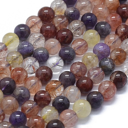 Natural Auralite 23 Beads Strands G-D0013-69B-1