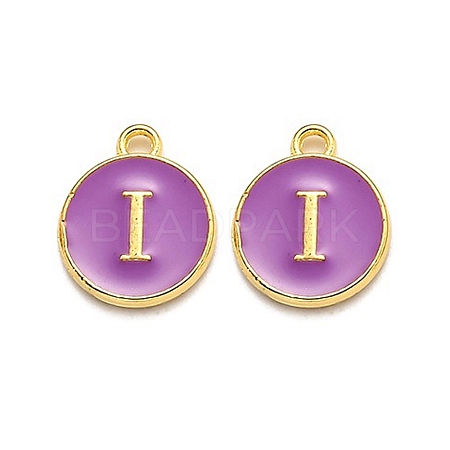 Golden Plated Alloy Enamel Charms LS-ENAM-Q437-12I-1