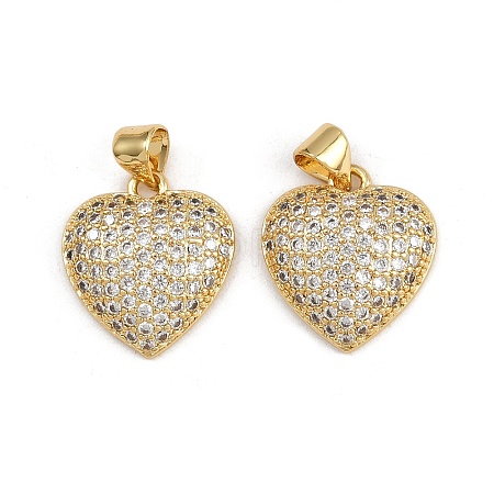 Brass Micro Pave Cubic Zirconia Pendants ZIRC-I367-07G-10-1
