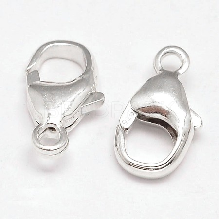 925 Sterling Silver Lobster Claw Clasps STER-F014-10C-1