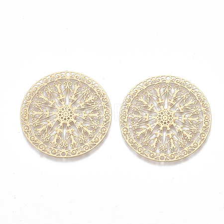 Brass Filigree Joiners Links KKC-T001-06MG-1