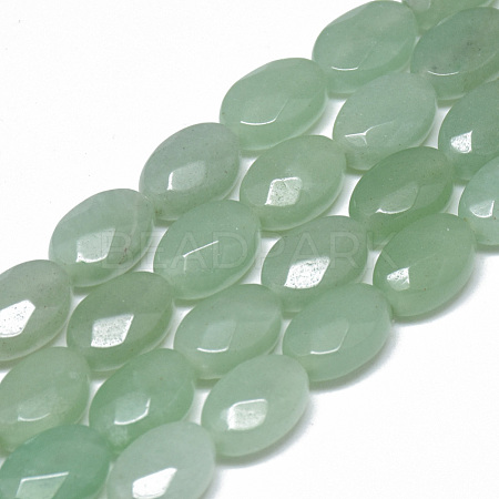 Natural Green Aventurine Bead Strands G-T070-8x12mm-13-1