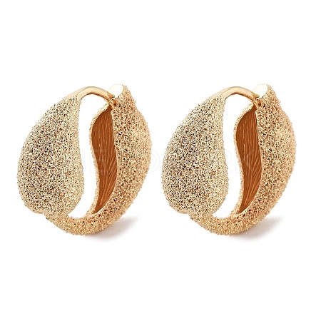 Brass Hoop Earrings KK-B082-21G-1