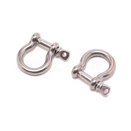 Brass D-Ring Anchor Shackle Clasps KK-WH0045-07-1