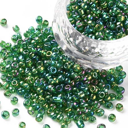 (Repacking Service Available) Round Glass Seed Beads SEED-C016-3mm-167B-1