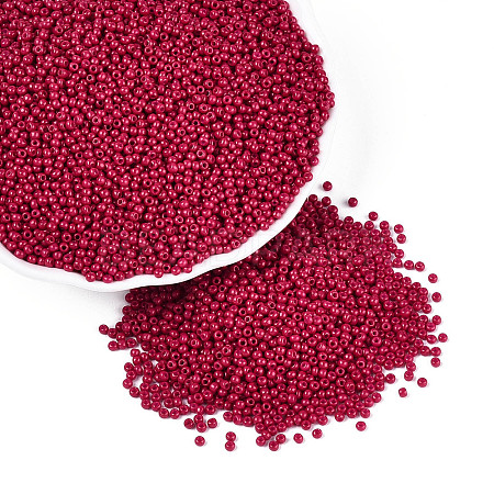 12/0 Grade A Baking Paint Glass Seed Spacer Beads X-SEED-Q009-FJX32-1