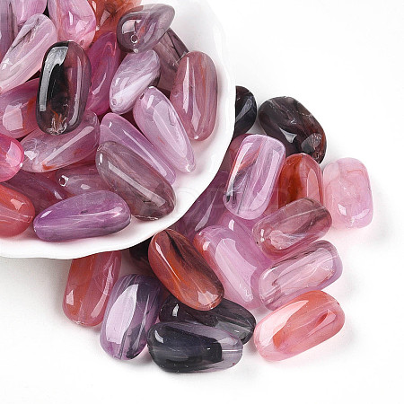 Transparent Acrylic Beads TACR-T028-36D-1