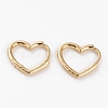 Brass Huggie Hoop Earrings EJEW-C502-09G-1