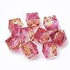 Two Tone Transparent Spray Painted Acrylic Beads ACRP-T005-10mm-26D-1
