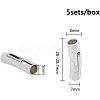 304 Stainless Steel Bayonet Clasps STAS-UN0001-88E-3