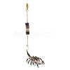 Scorpion Glass Seed Beads Pendant Decoration HJEW-MZ00121-3