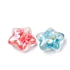 Transparent Resin & Natural Shell Beads RESI-B039-03A-2