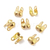 Rack Plating Brass Bead Tips KK-P274-02D-G-1