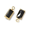 Brass Glass Charms KK-Z136-13G-03-2