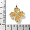 Natural Yellow Quartz Faceted Pendants G-A308-01G-11-3