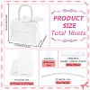 Trapezoid Paper Gift Box with Plastic Imitation Pearl Handles LS-CON-WH0092-65A-2