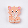 Food Grade Eco-Friendly Silicone Kitten Beads SIL-T052-02E-1