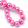 Baking Painted Pearlized Glass Pearl Round Bead Strands X-HY-Q003-6mm-54-4