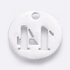 Non-Tarnish 304 Stainless Steel Pendants STAS-F233-14-P-2
