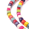 Synthetic Turquoise Beads Strands X-TURQ-G108-4x4mm-12-5