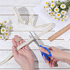 Cotton Stripe Pattern Ribbon OCOR-WH0078-550B-3