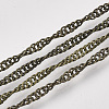 Soldered Brass Covered Iron Singapore Chains CH-S125-06B-AB-1